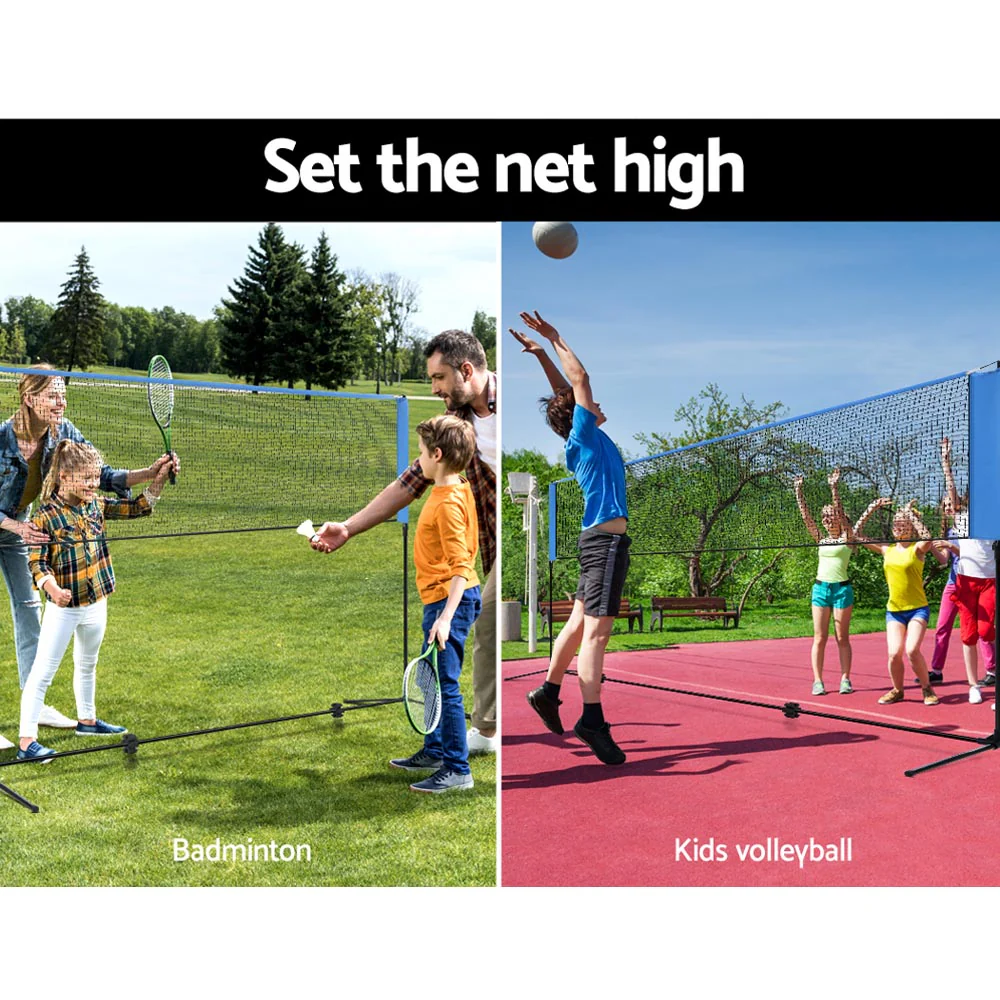 Everfit 4m Badminton Tennis Net Portable Volleyball Kit Adjustable Height - Image 5
