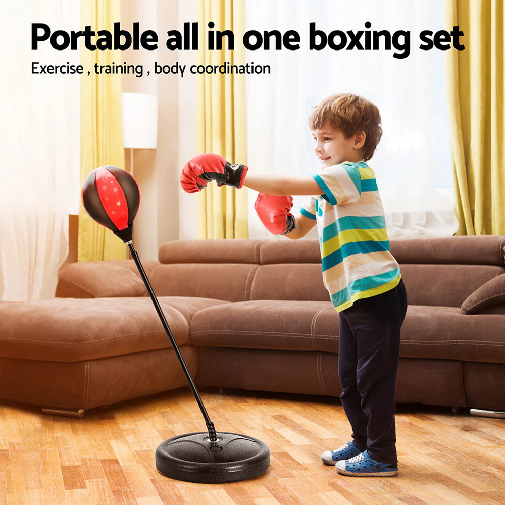Everfit Punching Boxing Bag Stand Set Gloves with Pump Height Adjustable - Image 6