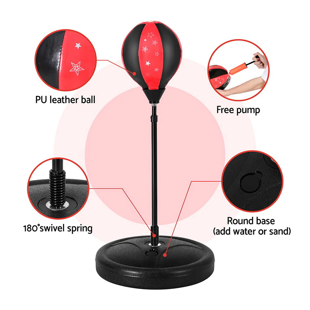 Everfit Punching Boxing Bag Stand Set Gloves with Pump Height Adjustable - Image 7