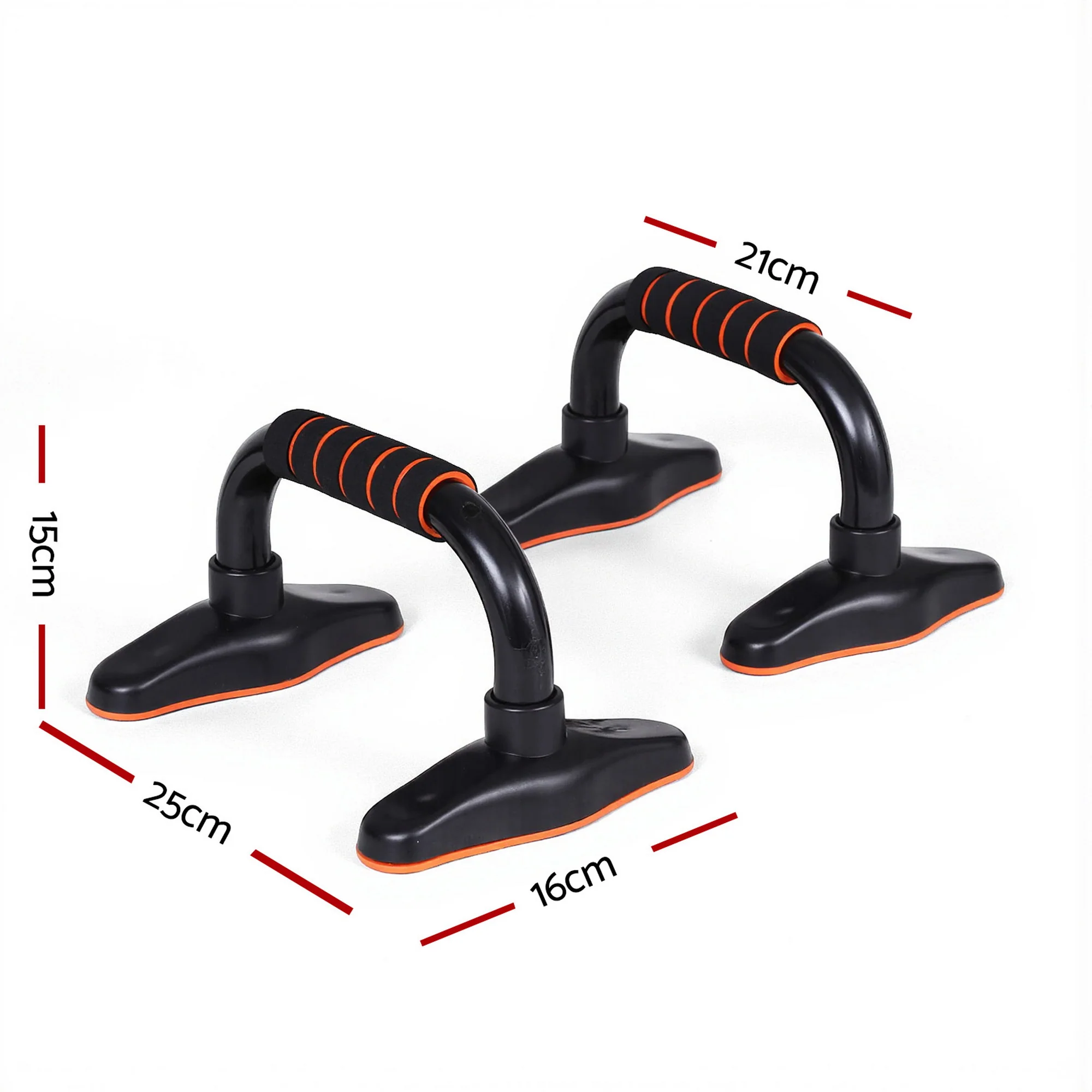 Everfit Push Up Bars Stands Parallel Handles Home Gym Fitness Strength Training - Image 2