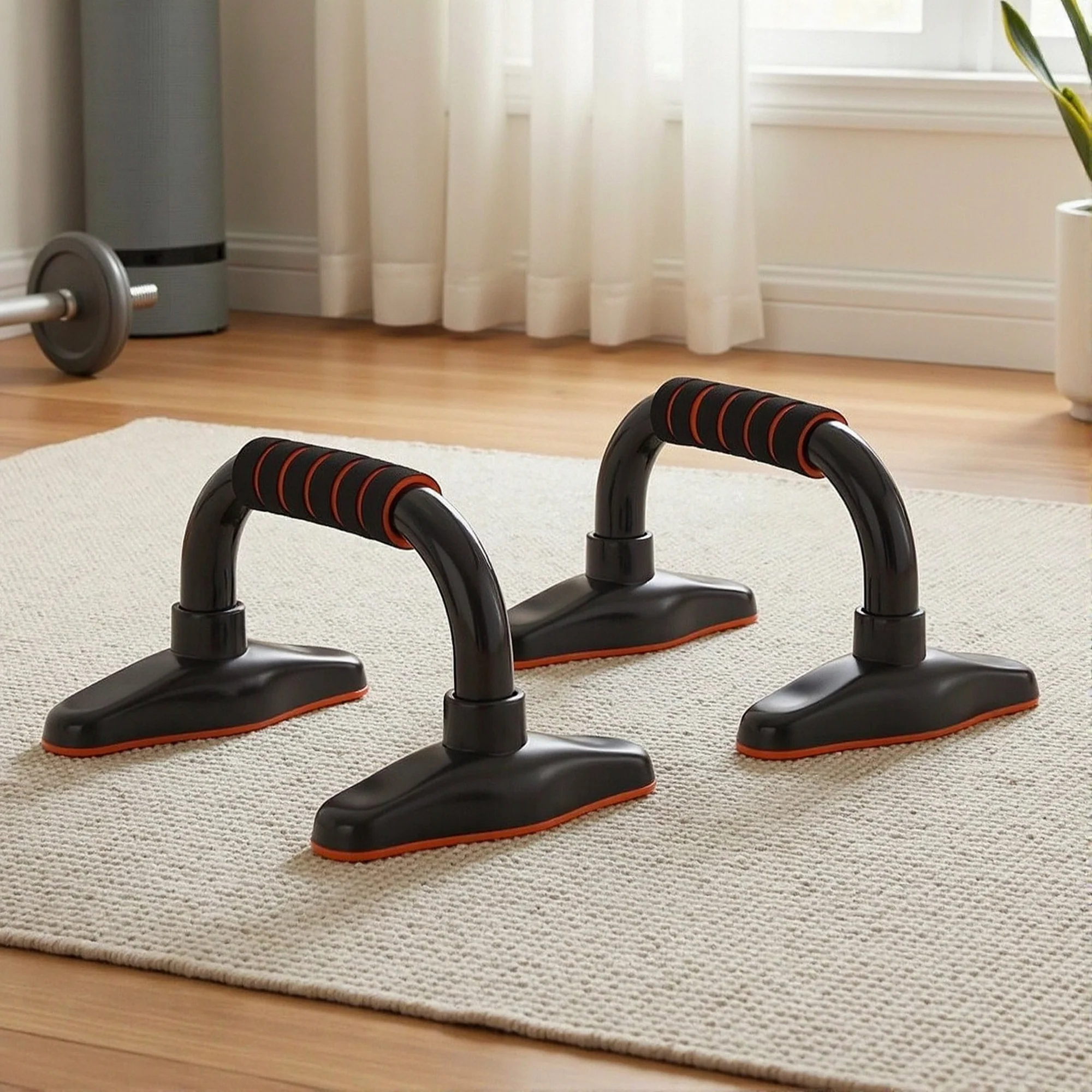 Everfit Push Up Bars Stands Parallel Handles Home Gym Fitness Strength Training - Image 8