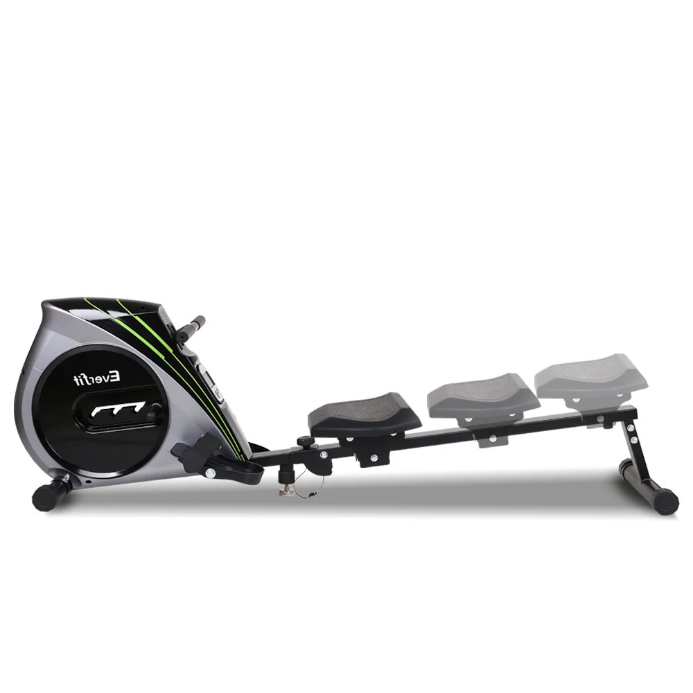 Everfit Rowing Machine Rower Elastic Rope Resistance Fitness Home Cardio Silver - Image 3