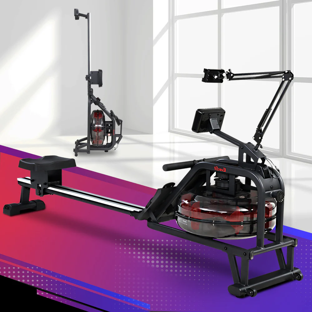 Everfit Rowing Exercise Machine Rower Water Resistance Fitness Gym Home Cardio - Image 7