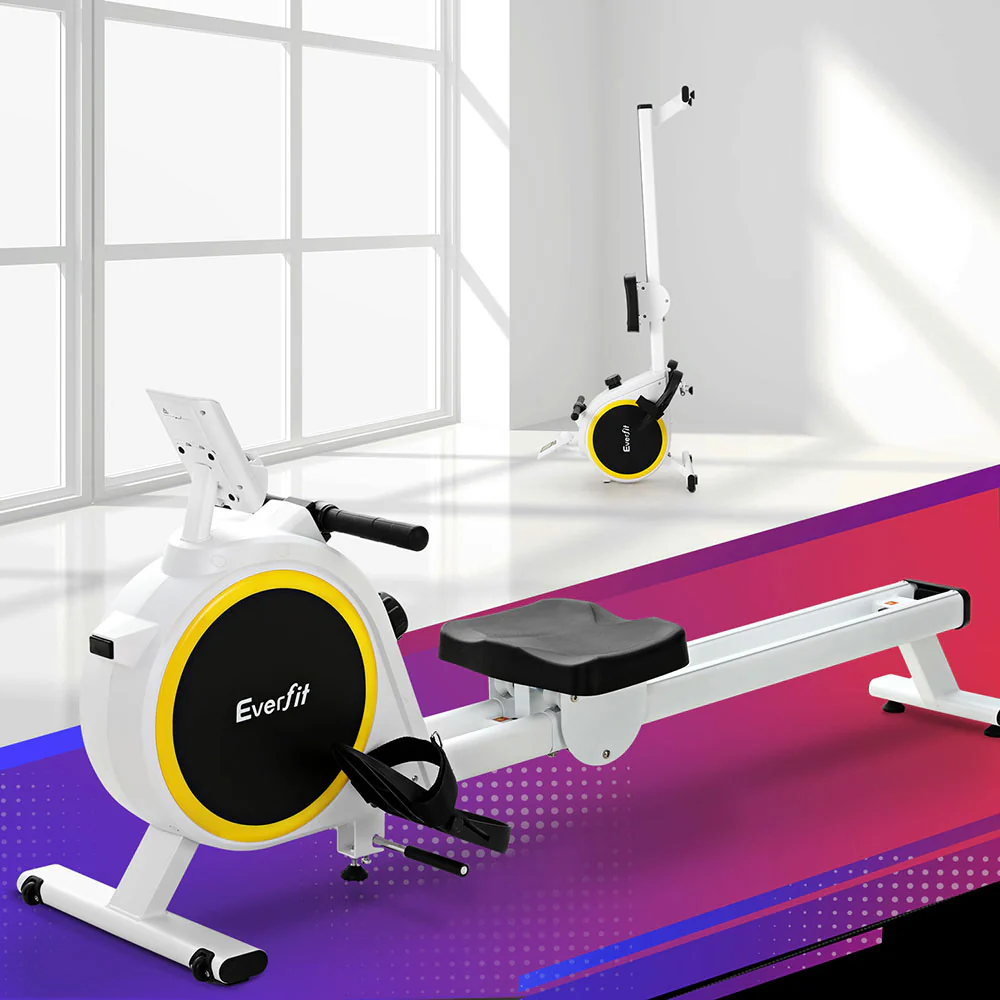 Everfit Rowing Machine 16 Levels Magnetic Rower Home Gym Cardio Workout - Image 6