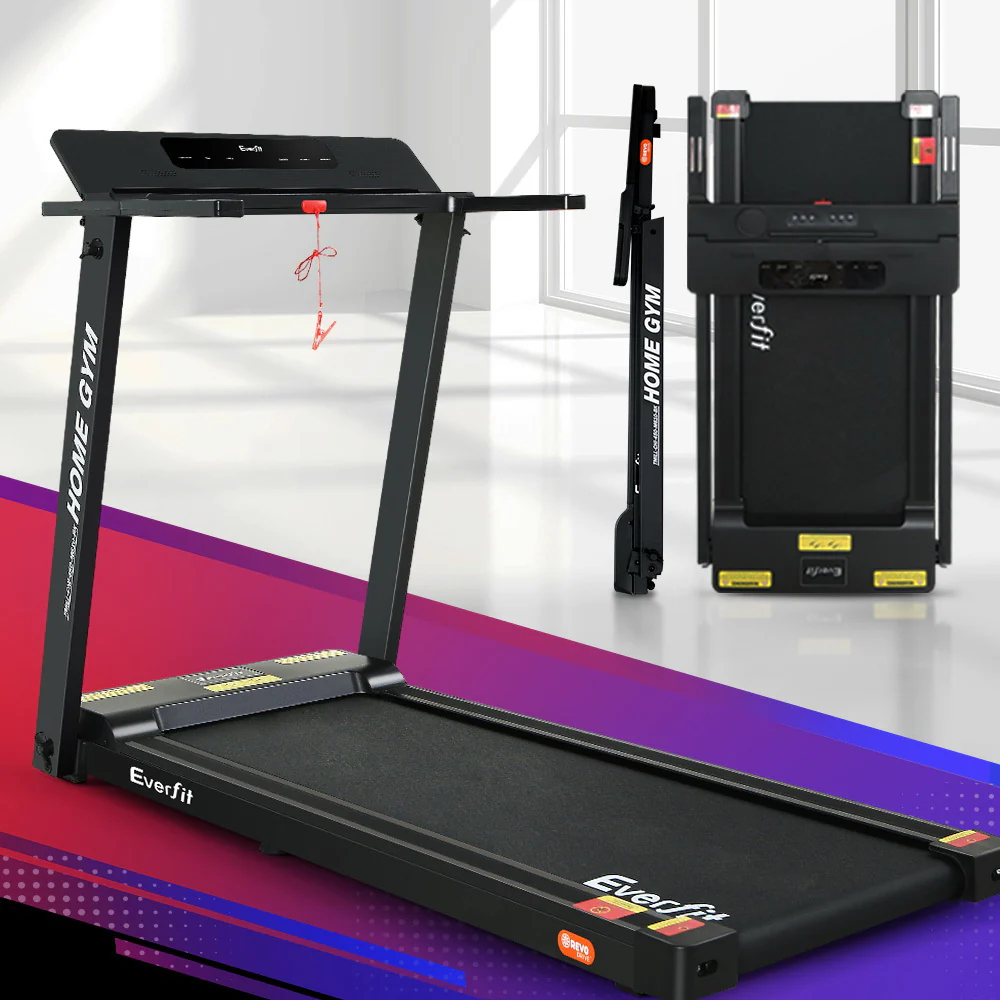 Everfit Treadmill Electric Home Gym Fitness Exercise Fully Foldable 450mm Black - Image 8