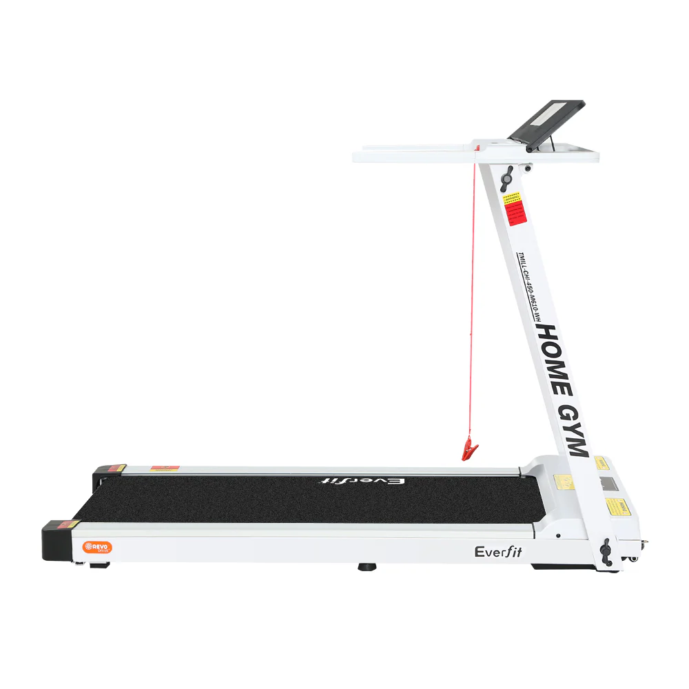 Everfit Treadmill Electric Home Gym Fitness Exercise Fully Foldable 450mm White - Image 4