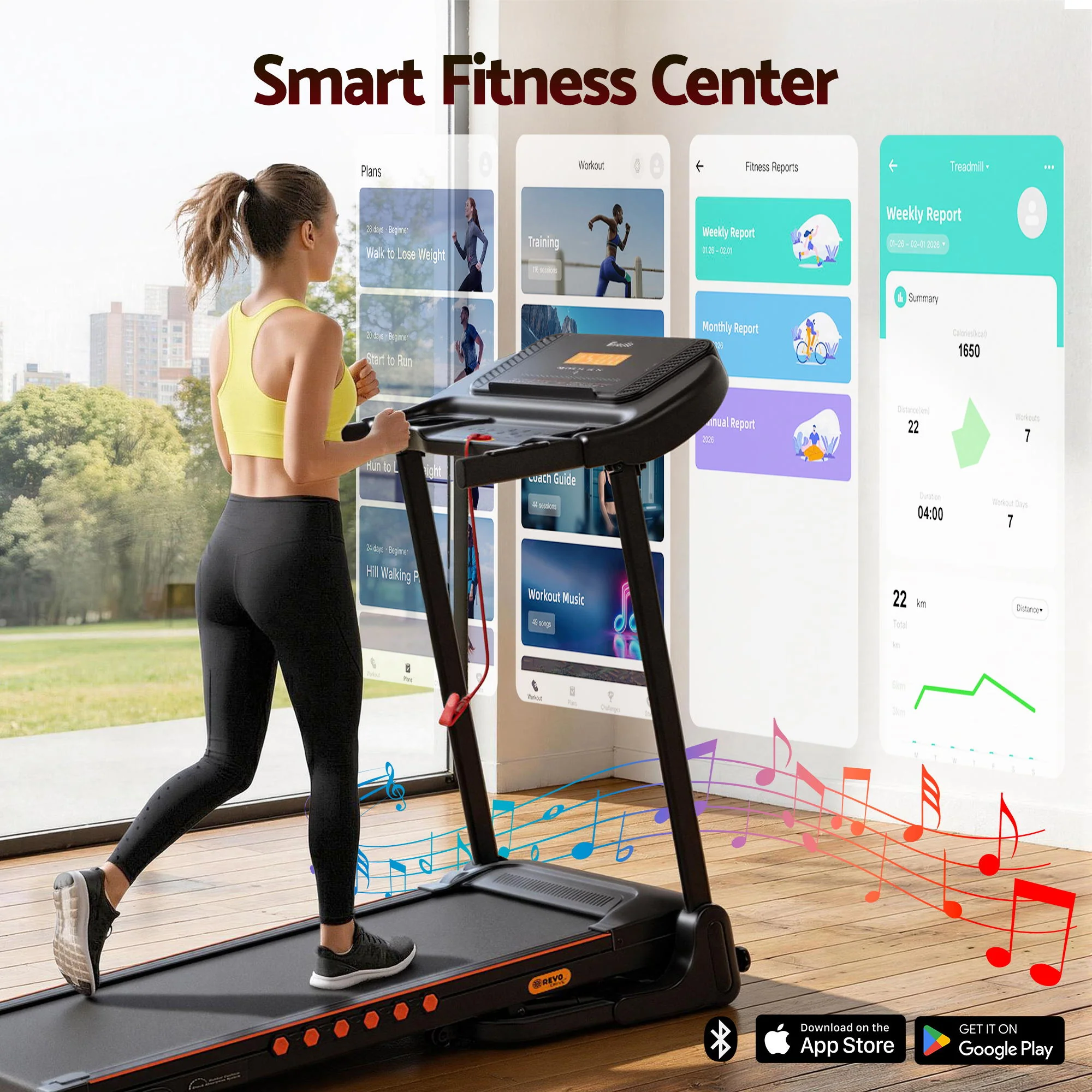 Everfit Treadmill Electric Home Gym Fitness Exercise Equipment Incline 390mm - Image 6