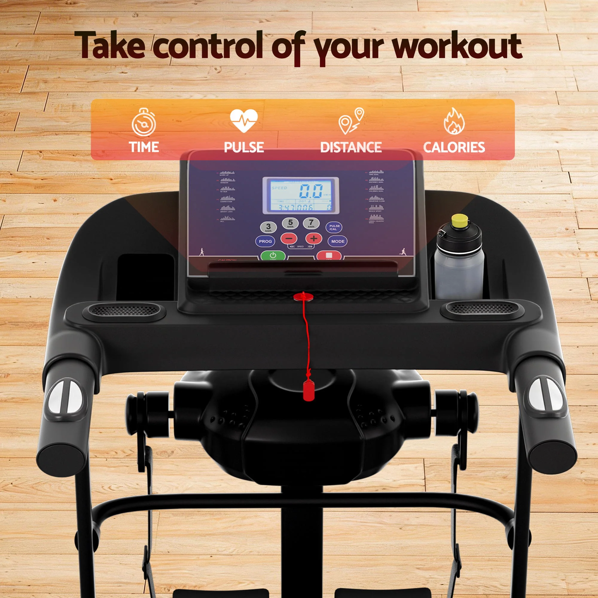 Everfit Treadmill Electric Home Gym Fitness Exercise Machine w/ Massager 400mm - Image 7