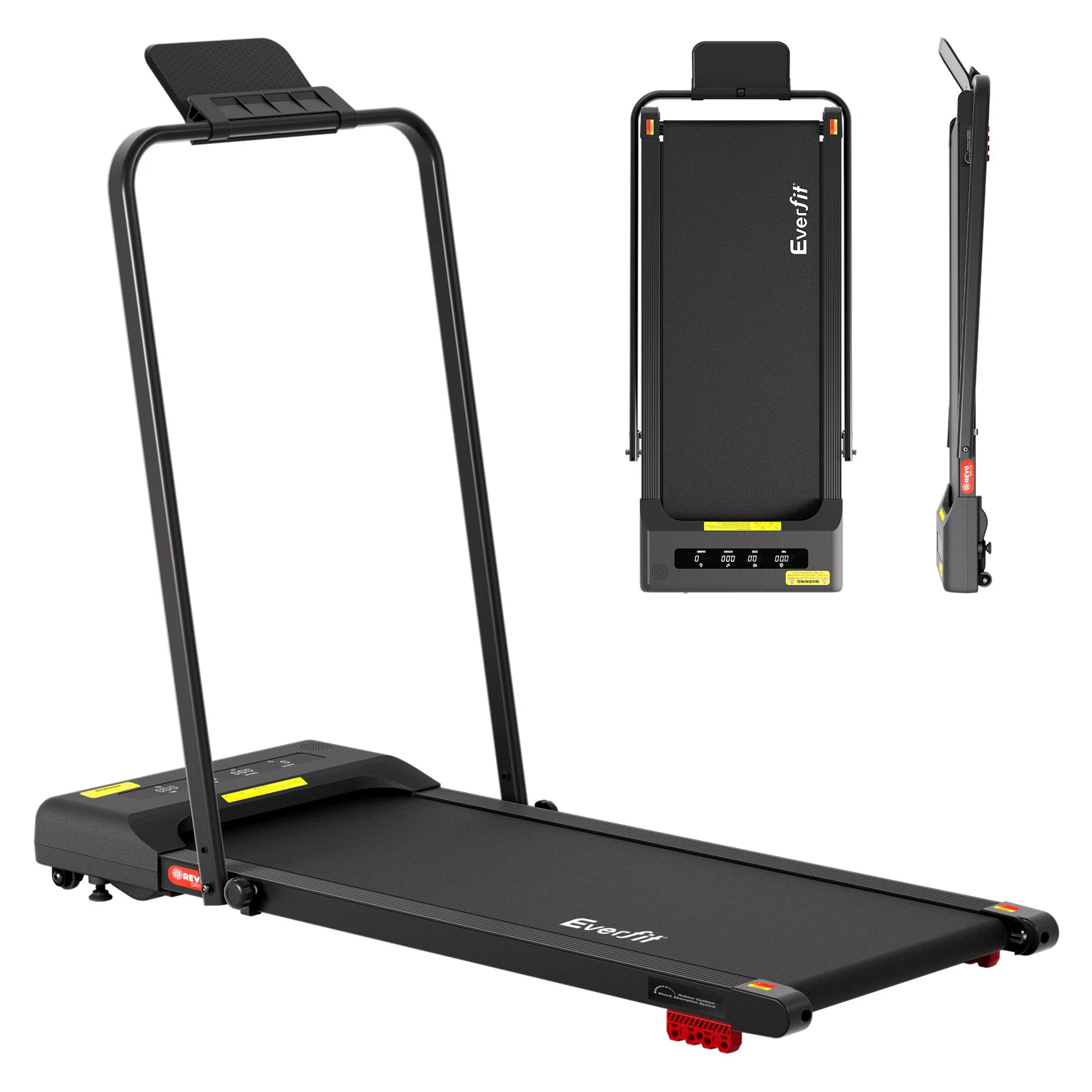 Everfit Treadmill Electric Walking Pad Incline Under Desk 380mm Black - Image 3