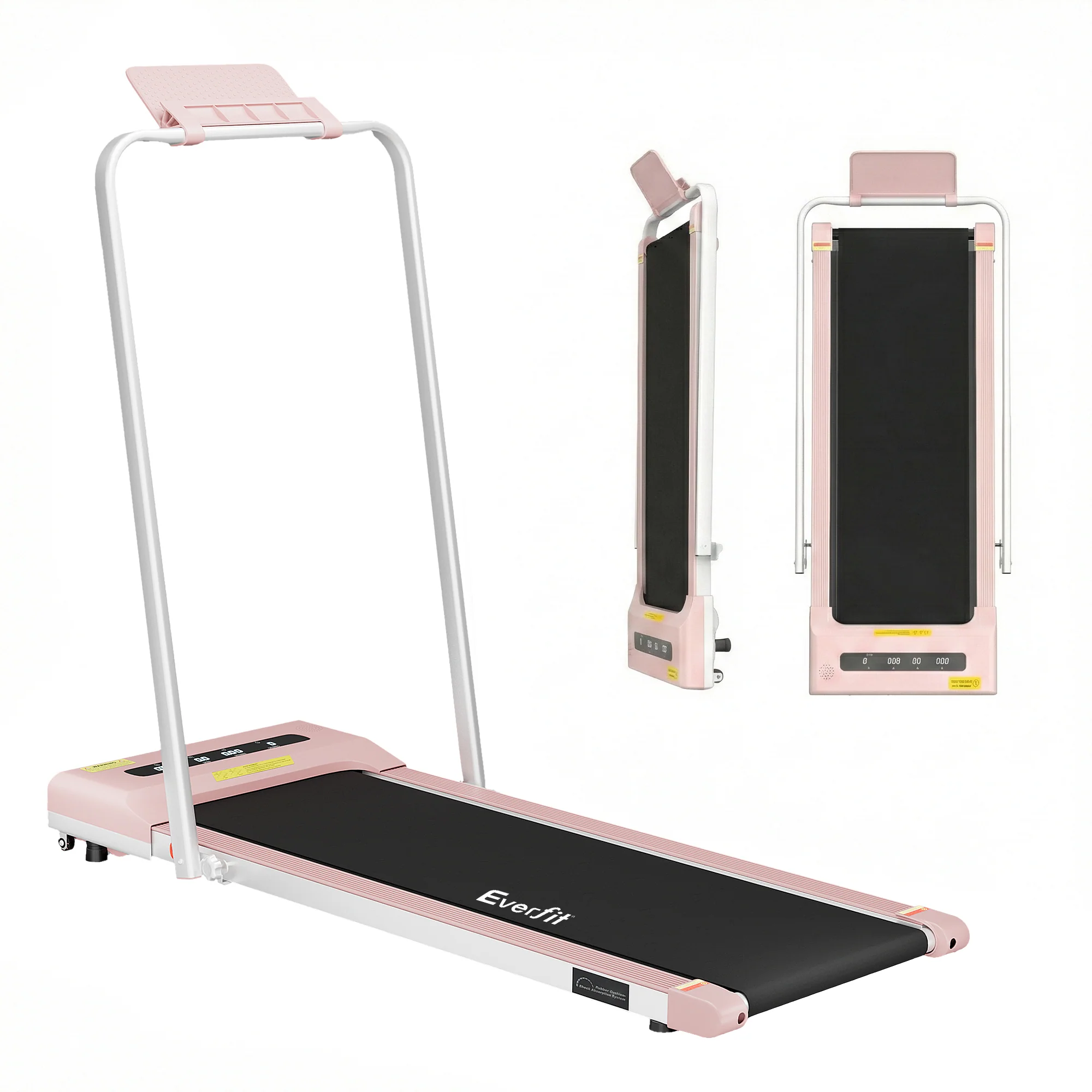 Everfit Treadmill Electric Walking Pad Under Desk Home Gym Fitness 380mm Pink - Image 3
