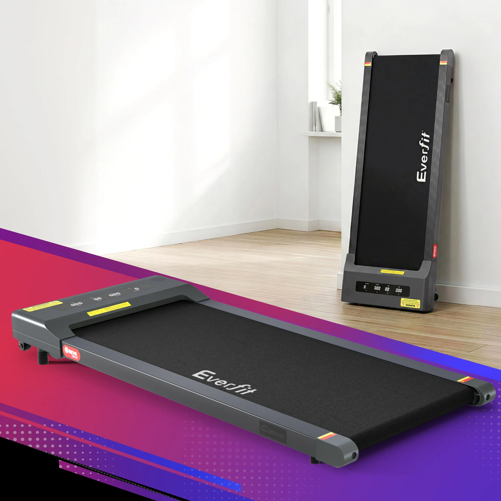 Everfit Treadmill Electric Walking Pad Under Desk Home Gym Fitness 400mm Grey - Image 8