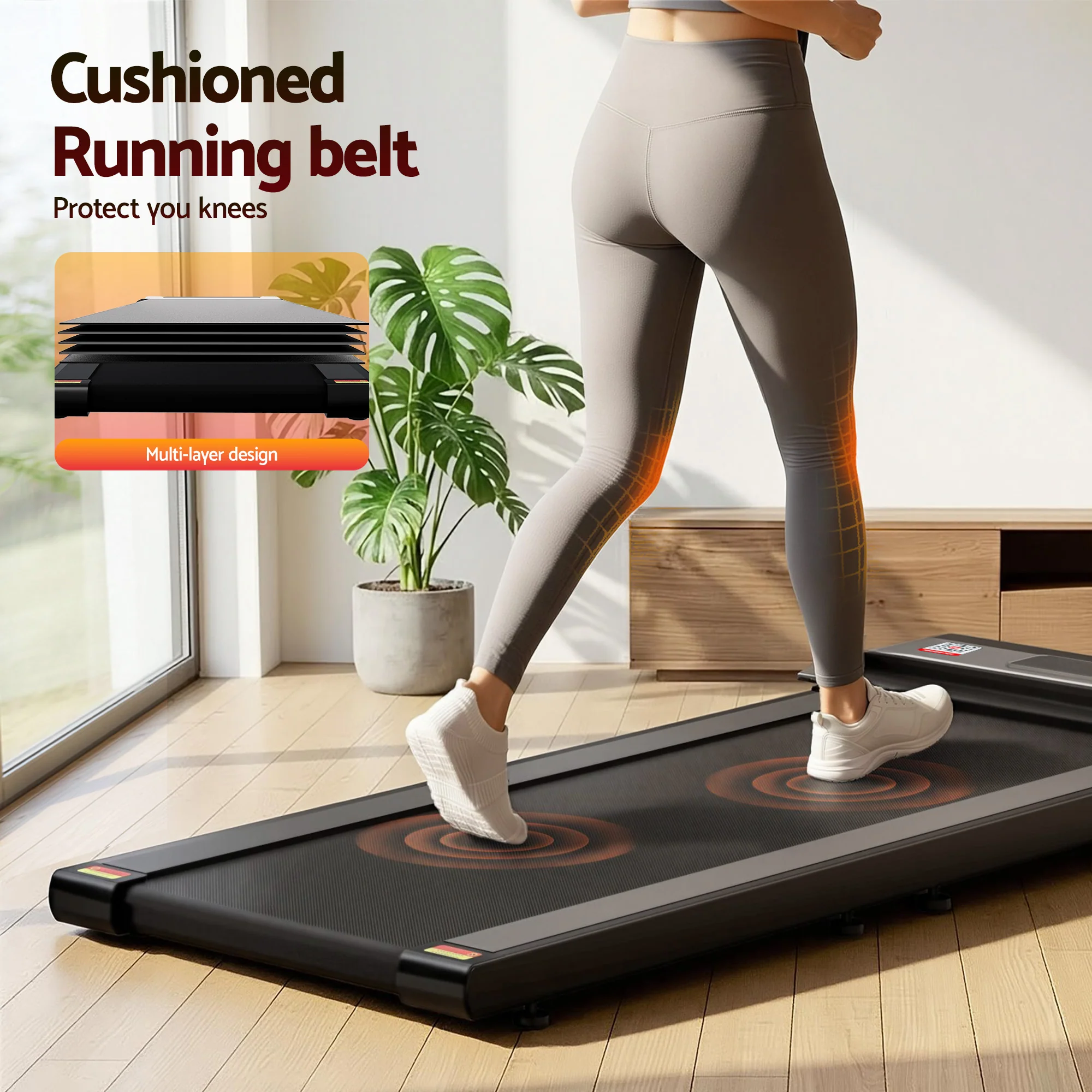 Everfit Treadmill Electric Walking Pad Under Desk Home Gym Fitness Foldable Belt - Image 7