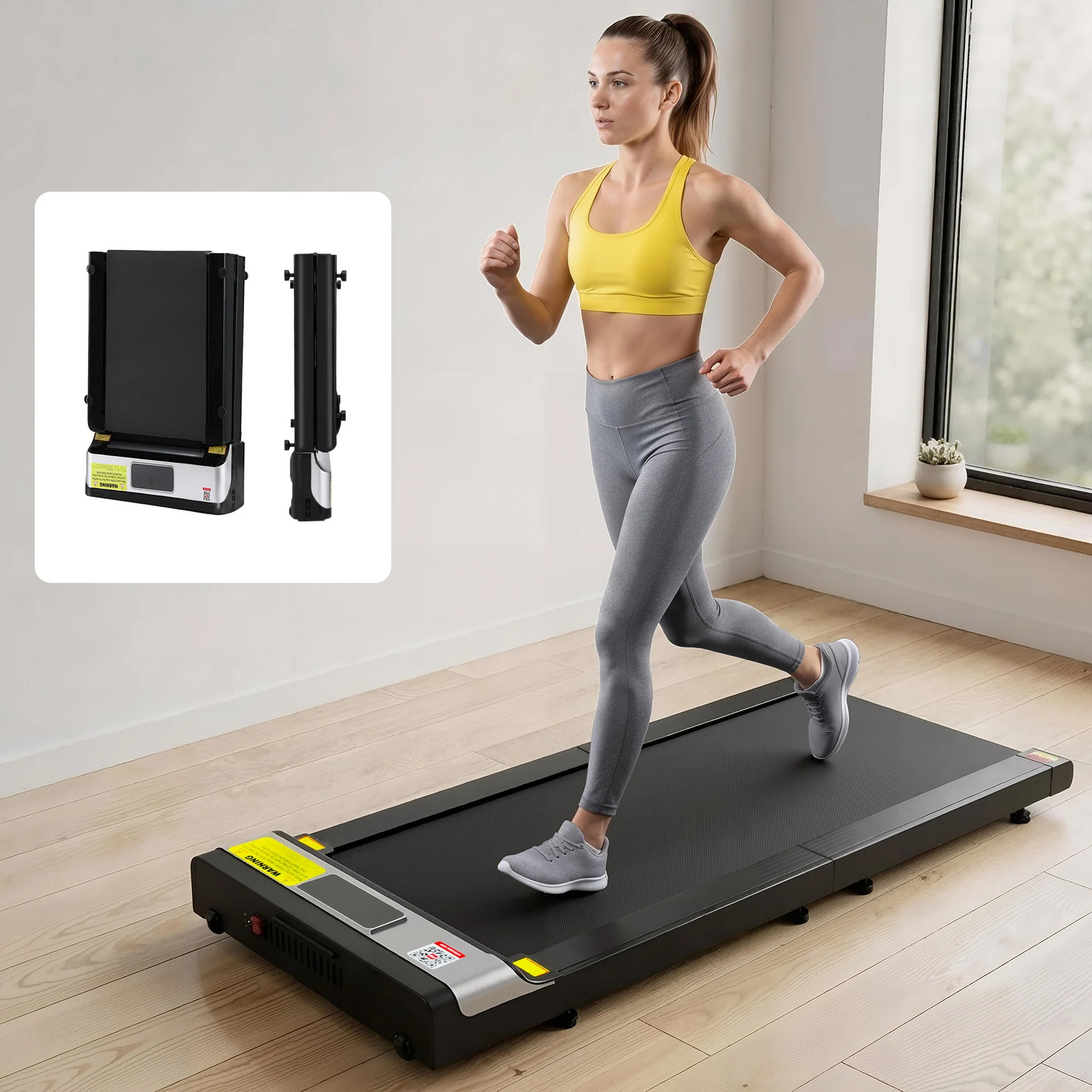 Everfit Treadmill Electric Walking Pad Under Desk Home Gym Fitness Foldable Belt - Image 8