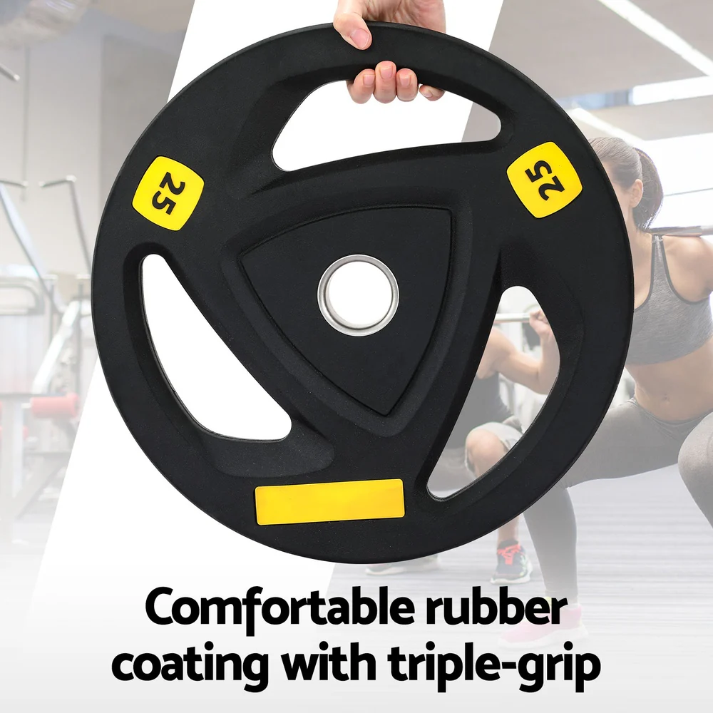Everfit Weight Plates Standard 25kgx2 Dumbbells Barbells Plate Weight Lifting Home Gym - Image 5