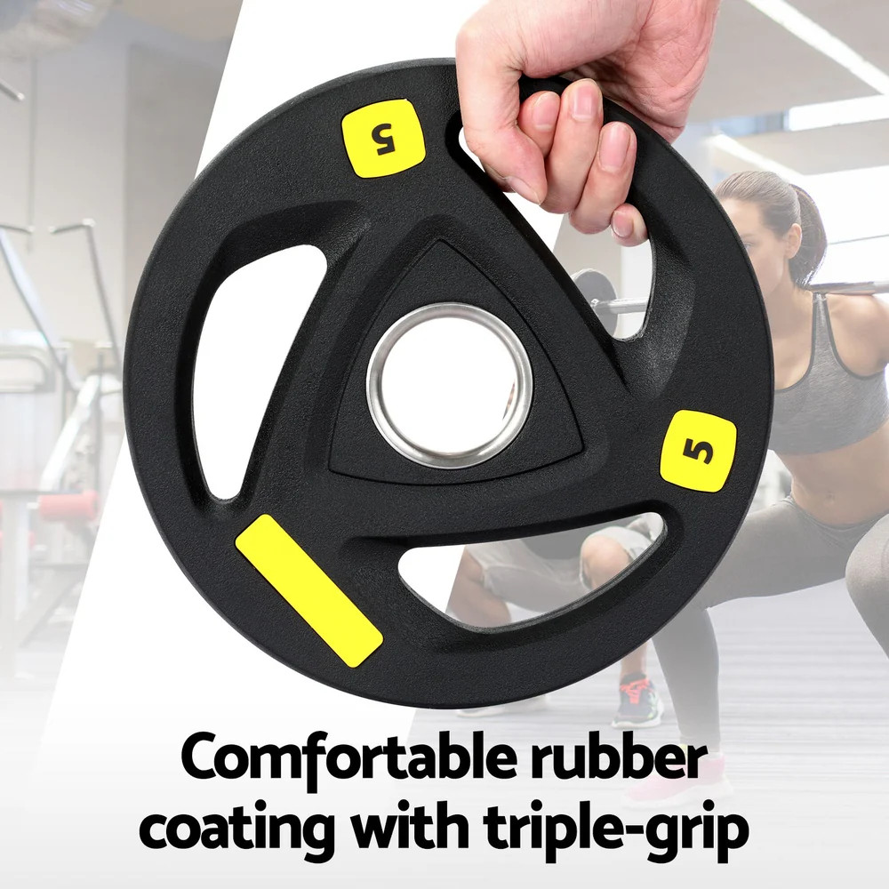 Everfit Weight Plates Standard 5kgx2 Dumbbells Barbells Plate Weight Lifting Home - Image 5