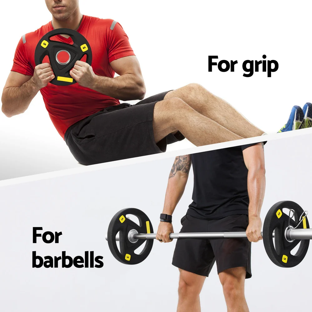 Everfit Weight Plates Standard 5kgx2 Dumbbells Barbells Plate Weight Lifting Home - Image 7