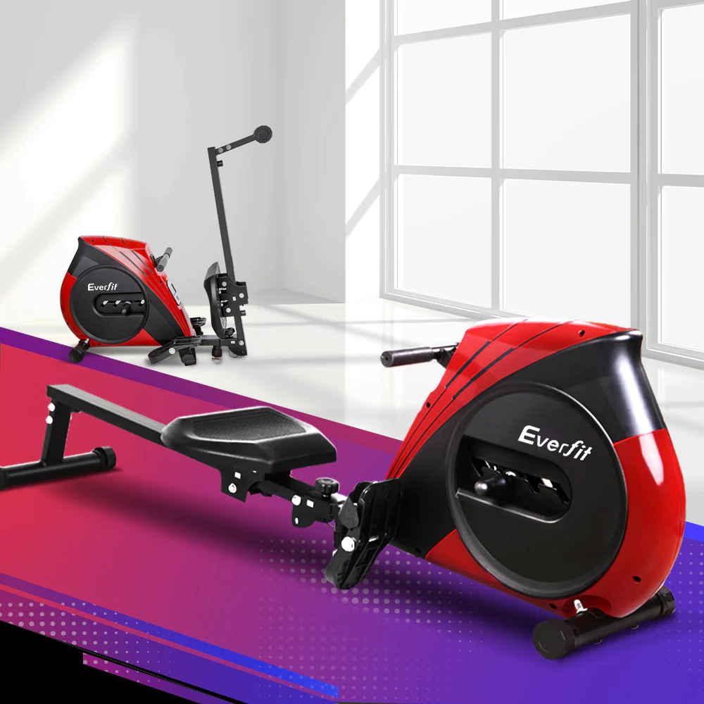 Everfit Rowing Machine Rower Elastic Rope Resistance Fitness Home Cardio - Image 7