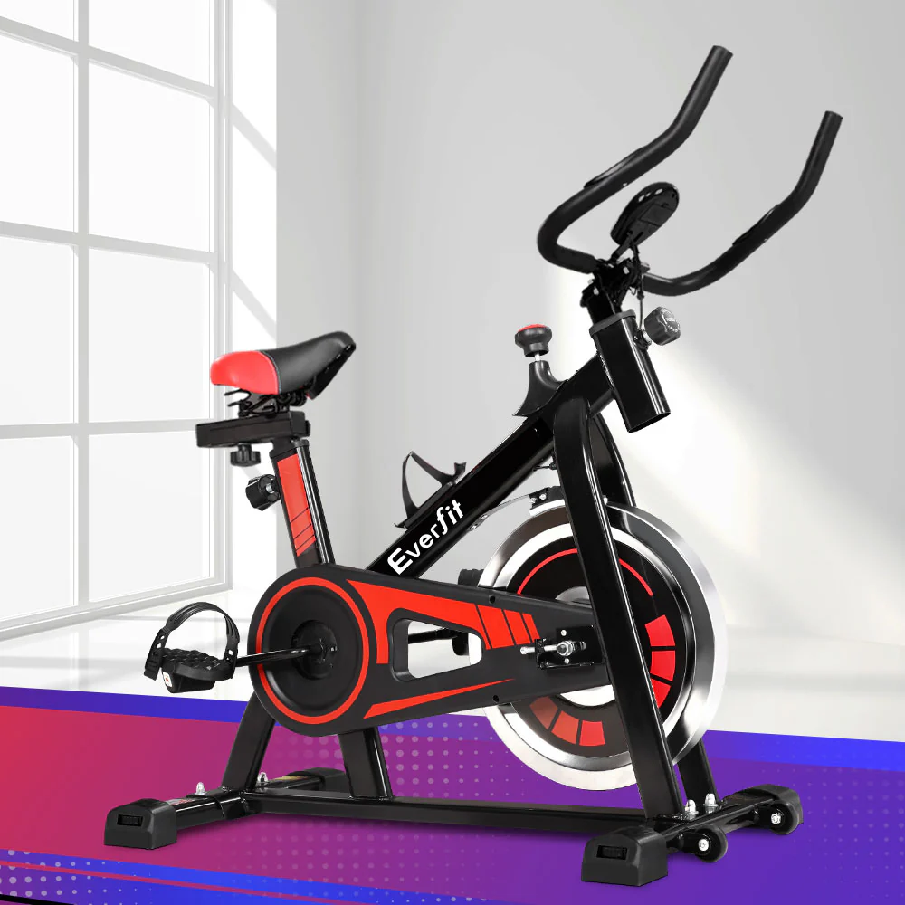 Everfit Spin Bike Exercise Bike Flywheel Cycling Home Gym Fitness 120kg - Image 7